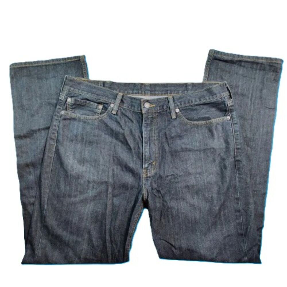Levi’s 514 Straight Leg Jeans Men’s W38 L32 Dark Wash 100% Cotton Classic Fit